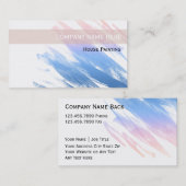 Cartes de visite de peintre (Devant / Derrière)