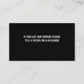 Cartes de visite de peintre (Dos)