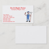 Cartes de visite de peintre (Devant / Derrière)