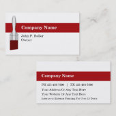 Cartes de visite de peintre (Devant / Derrière)