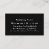 Cartes de visite de peintre (Dos)