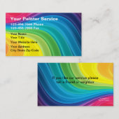 Cartes de visite de peintre (Devant / Derrière)