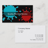 Cartes de visite de peintre (Devant / Derrière)