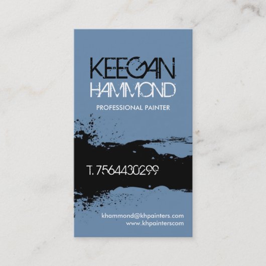 Cartes de visite de peintre (Devant)