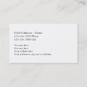 Cartes de visite de peintre (Dos)