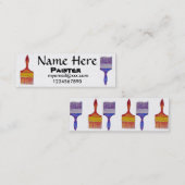 cartes de visite de peintre (Devant / Derrière)