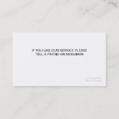 Cartes de visite de peintre (Dos)