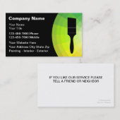 Cartes de visite de peintre (Devant / Derrière)