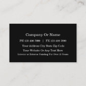 Cartes de visite de peintre (Dos)