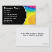 Cartes de visite de peintre (Devant / Derrière)