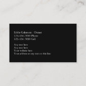 Cartes de visite de peintre (Dos)