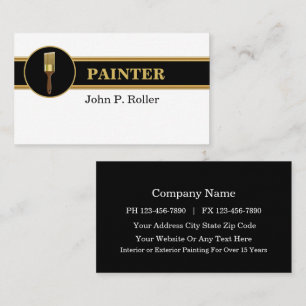 Cartes de visite de peintre