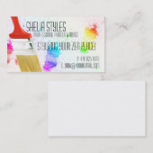 Cartes de visite de peintre d'artiste (Devant / Derrière)