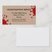 Cartes de visite de peintre de Chambre (Devant / Derrière)