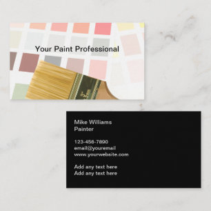 Cartes de visite de peintre professionnel Design