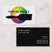 Cartes de visite de peinture (Devant / Derrière)