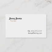 Cartes de visite de peinture (Dos)