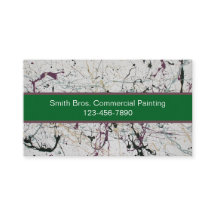 Cartes de visite de peinture Abstraite colorée