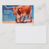 Cartes de visite de peinture de vache à boeuf du (Devant / Derrière)