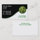 Cartes de visite de pelouse (Devant / Derrière)