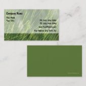 Cartes de visite de pelouse (Devant / Derrière)