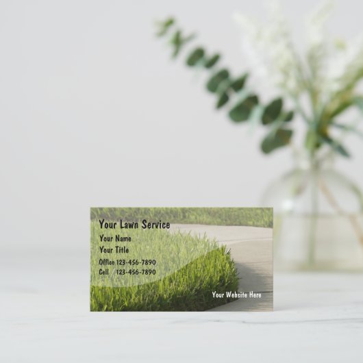 Cartes de visite de pelouse (Debout devant)