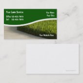 Cartes de visite de pelouse (Devant / Derrière)