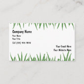 Cartes de visite de pelouse (Devant)