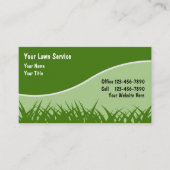 Cartes de visite de pelouse (Devant)