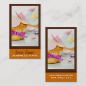 Cartes de visite de petit gâteau (Devant / Derrière)