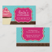Cartes de visite de petit gâteau d'amusement (Devant / Derrière)