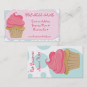 Cartes de visite de petit gâteau de boulangerie (Devant / Derrière)