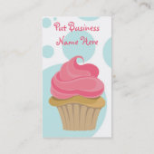 Cartes de visite de petit gâteau de boulangerie (Dos)