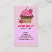 Cartes de visite de petit gâteau de fraise (Dos)