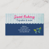Cartes de visite de petit gâteau de passion de (Dos)
