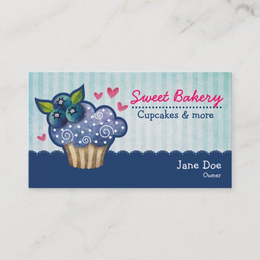 Cartes de visite de petit gâteau de passion de (Devant)