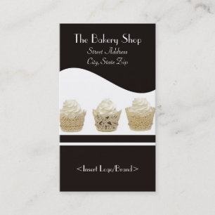 Cartes de visite de petit gâteau sur l'arrière -