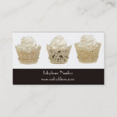 Cartes de visite de petit gâteau sur l'arrière - (Dos)