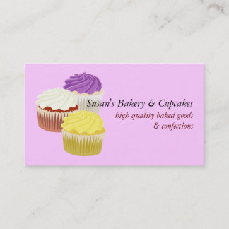 Cartes de visite de petits gâteaux