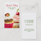 cartes de visite de petits gâteaux (Devant / Derrière)