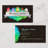 Cartes de visite de petits gâteaux (Devant / Derrière)
