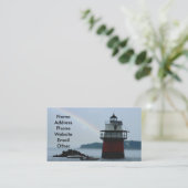 Cartes de visite de phare et d'arc-en-ciel (Debout devant)
