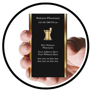 Cartes de visite de pharmacie classe