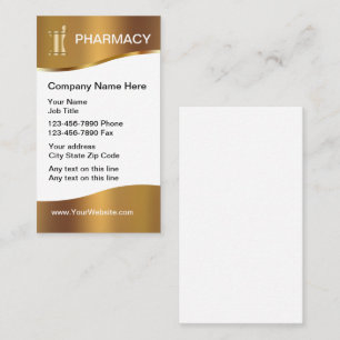Cartes de visite de pharmacie élégantes Design