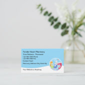 Cartes de visite de pharmacie simple moderne desig (Debout devant)