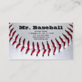 Cartes de visite de photo de base-ball (Dos)