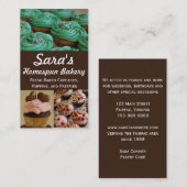 Cartes de visite de photo de boulangerie de petit (Devant / Derrière)