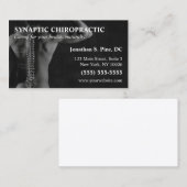 Cartes de visite de photo de chiroprakteur (Devant / Derrière)