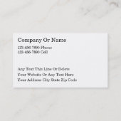 Cartes de visite de photographe (Dos)