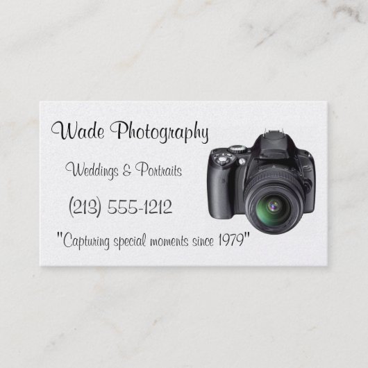 Cartes de visite de photographe (Devant)